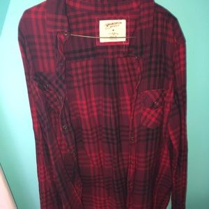 Button down lightweight flannel